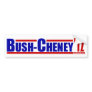 Bush Cheney 2012 Bumper Sticker