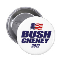 Bush Cheney 2012 Pinback Button
