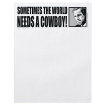 BUSH--COWBOY-White Personalized Flyer