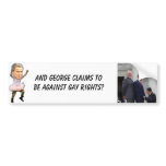 bush_dance4, bush123, And george claims to be a... Bumper Stickers