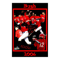 Bush Freshman Baseball Poster posters
