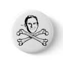 Bush Head and Crossbones Button
