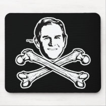 Bush Head and Crossbones Mousepad