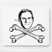 Bush Head and Crossbones Mousepad