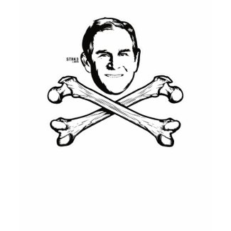 Bush Head and Crossbones T-Shirt shirt