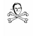Bush Head and Crossbones T-Shirt by strk3 Bush Head and Crossbones T-Shirt