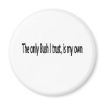 bush in black refrigerator magnet