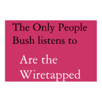 Bush influentials posters