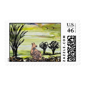 Bush Kangaroo Postage stamp