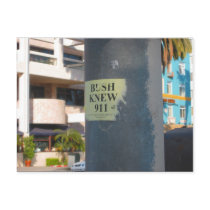 "bush knew . . ." postcards