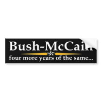 Bush-McCain Bumper Sticker bumper stickers