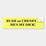 BUSH on CHENEY.... Bumper Sticker