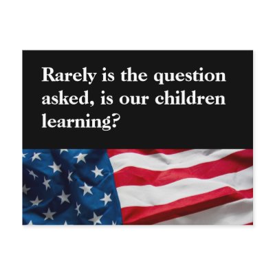 Bush on Lacking Education Post Card by bushisms
