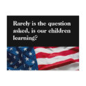 Bush on Lacking Education postcards