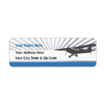 Bush Plane Custom Return Address Labels