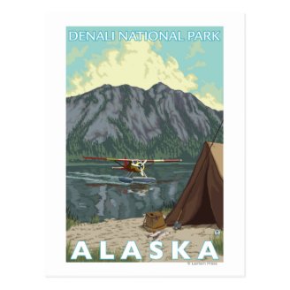 Bush Plane & Fishing - Denali Nat'l Park, Postcards