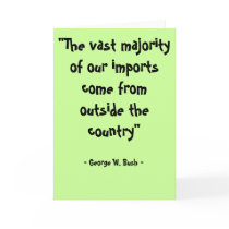 Bush Quote cards
