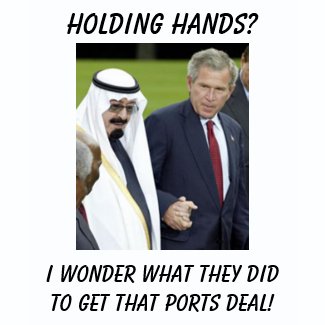 Bush Saudi, Holding Hands?, I wonder what they ... shirt