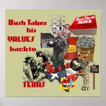 Bush Values -Texas Style Print