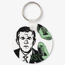 Bush VS Shoe keychains by NixxysPicks Bush VS Shoe keychains