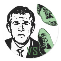 Bush VS Shoe stickers