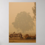 Bushfire Smoke at Glenloth Poster