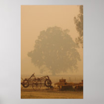 Bushfire Smoke at Glenloth Poster