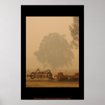 Bushfire Smoke at Glenloth Poster