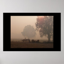 Bushfire Smoke at Glenloth Poster