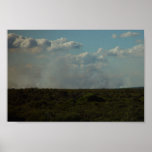 Bushfire Smoke Under Clouds In Tamala Park At West Poster