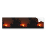 Bushfire Sunset In The Trees Bumper Stickers