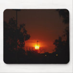 Bushfire Sunset In The Trees Mouse Pads