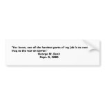 Bushism Bumper Sticker