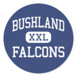 Bushland - Falcons - High School - Bushland Texas Round Stickers