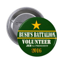 Bush's Battalion: Jeb Bush for President 2016 Pins