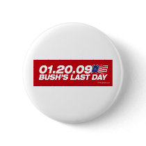 Bush's Last Day Button by strk3 Bush's Last Day Button