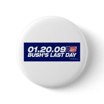 Bush's Last Day Button by strk3 Bush's Last Day Button