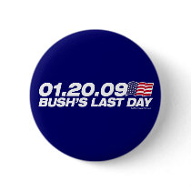 Bush's Last Day Button by strk3 Bush's Last Day Button