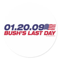 Bush's Last Day Sticker