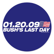 Bushs letzter Tagesaufkleber sticker