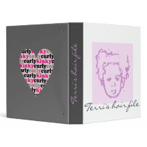 "Bushy Baby! face" Hair Book -customizable binders