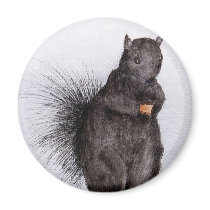 Bushy Tail Squirrel Magnet magnets