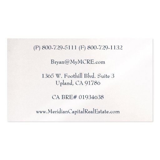 Business, 3.5" x 2.0", 100 pack, White Business Card Templates (back side)