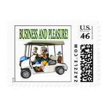 Business And Pleasure Postage Stamp