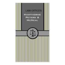 Business Attorney Justice Scale Business Card Template
