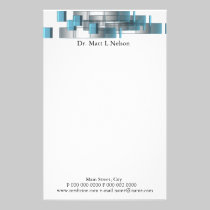 business_blue_doctor stationery