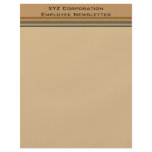 Business Brown green stripes flyers