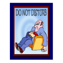 Business Buddies, do not disturb Postcard