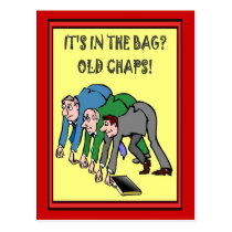Business buddies, It's in the bag, old chaps Postcard