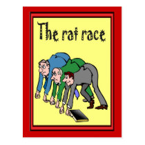 Business Buddies,The rat race Post Card